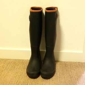 Black Sperry Rain boots  Sz 6